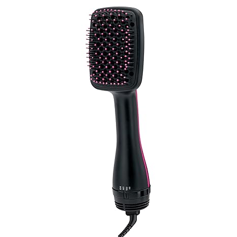 REVLON One-Step Hair Dryer and Styler, All-in-One Hair Brush Straightener for Salon-Quality Smooth & Straight Styles, Black