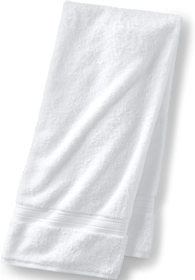 Lands' End Supima Towel White 2 Piece Bath Towel