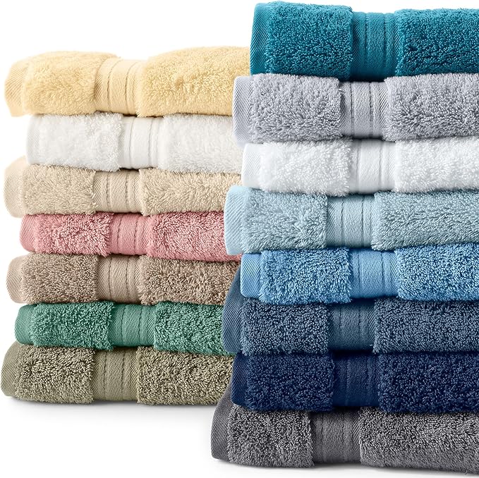 Lands' End Supima Towel White 2 Piece Bath Towel