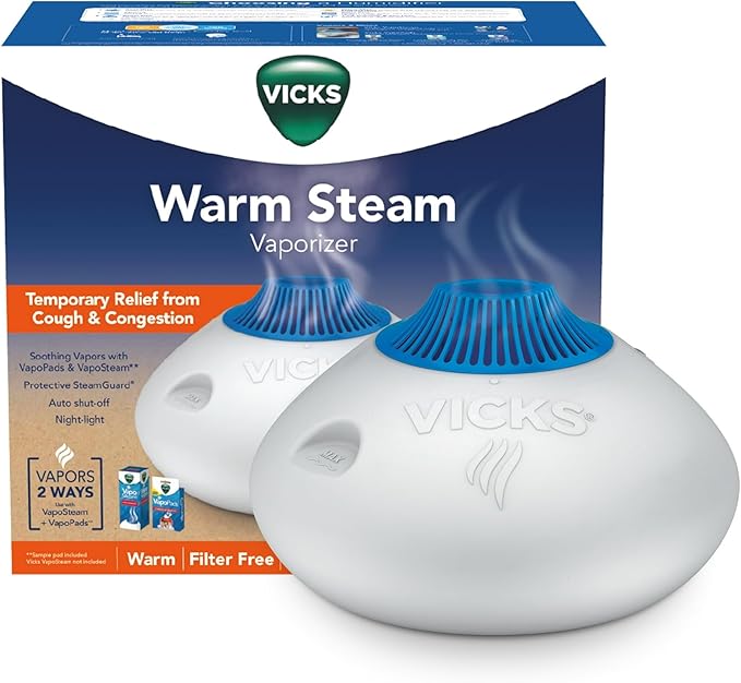 Vicks Warm Steam Vaporizer & Humidifier 1.5 Gallon Tank for Small and ...