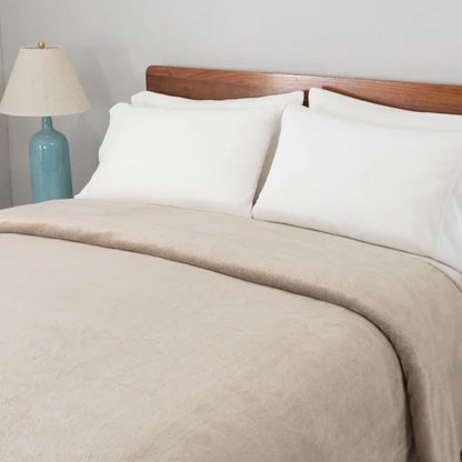 Berkshire Extra Plush Blanket Beige