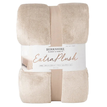 Berkshire Extra Plush Blanket Beige