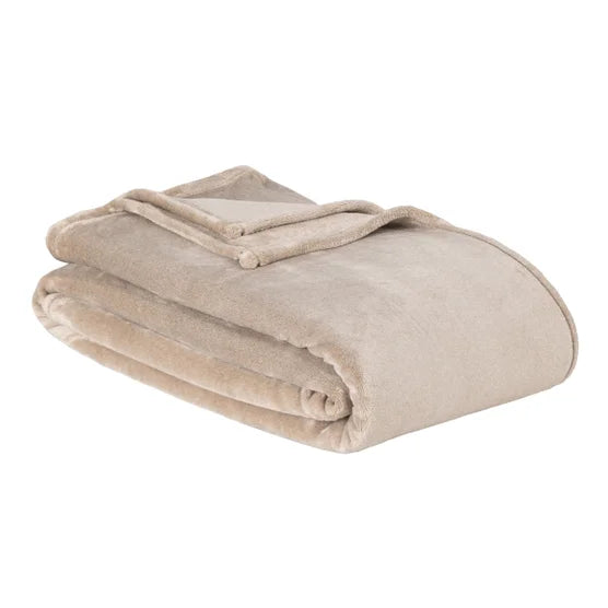 Berkshire Extra Plush Blanket Beige