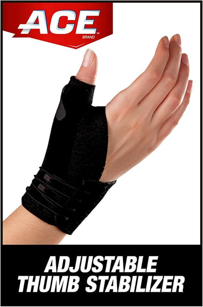 ACE™ Brand Deluxe Thumb Stabilizer, Adjustable, Black, 1/Pack