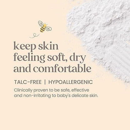 Burt's Bees Baby Dusting Powder, 100% Natural Origin, Talc-Free, Pediatrician Tested, 7.5 Ounces, Pack of 3, Pack May Vary