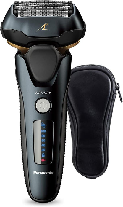Panasonic ARC5 Electric Razor for Men with Pop-up Trimmer, Wet Dry 5-Blade Electric Shaver with Intelligent Shave Sensor and 16D Flexible Pivoting Head - ES-LV67-K (Black) (Renewed)