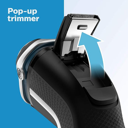PHILIPS Electric Shavers for Men, Series 3000, Mens Shavers Electric Cordless Rechargeable, Wet & Dry Shaver with Pop-up Trimmer, and Storage Case