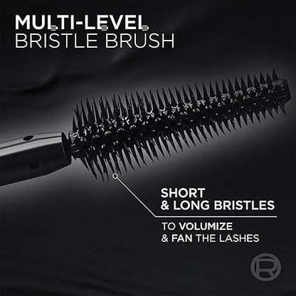 L'Oreal Paris Voluminous Panorama Mascara, Volumizing and Lengthening Formula, Longwear, Smudge-Resistant and Washable, All Night Black Mascara, 0.33 Fl Oz
