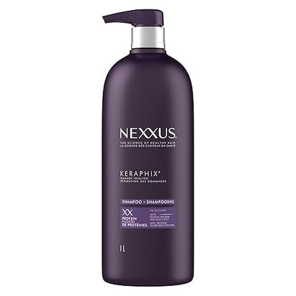 Nexxus Keraphix Shampoo for Damage Repair for Damaged Hair Powered by KRT Keratin Resistance Therapy with Liquid Crystal Amino Acids 33.8 oz