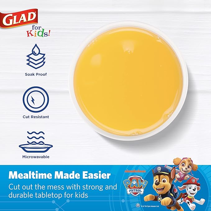 Glad for Kids Paw Patrol Paper Cups, Soak Proof Heavy Duty Disposable Drink Cups for Kids Parties, School Events, and Everyday Meals, Easy Cleanup and Kid Friendly Design, 9 oz, 20 Count - 10 Pack