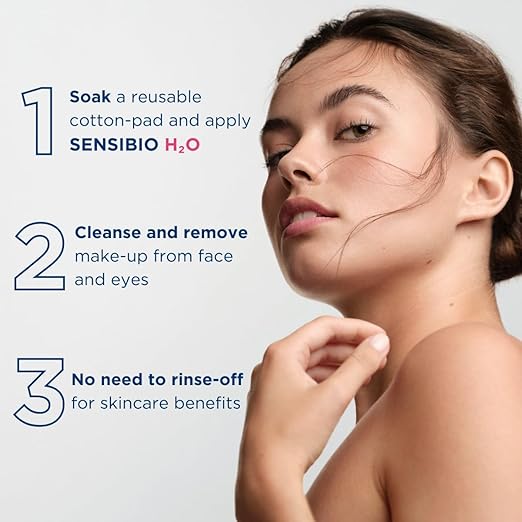 Bioderma - Sensibio - H2O Micellar Water - Makeup Remover Cleanser - Face Cleanser for Sensitive Skin
