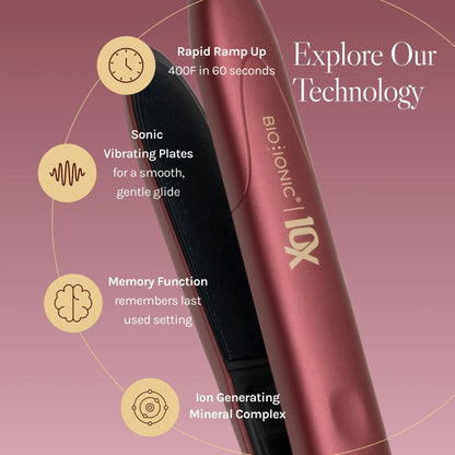 Bio Ionic Velvet Rouge 10X Styler
