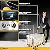 Push Cart Dolly by Wellmax, Moving Platform Hand Truck, Foldable for Easy Storage and 360 Degree Swivel Wheels with 330lb Weight Capacity, Yellow Color