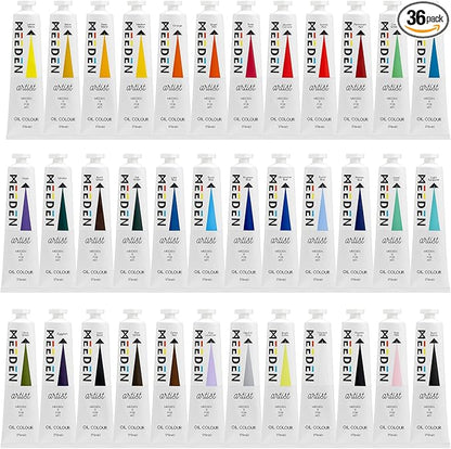 MEEDEN Artist Oil Paint Set - 36 Colors x 170ml/5.7oz Tubes - Art Supplies for Canvas Painting