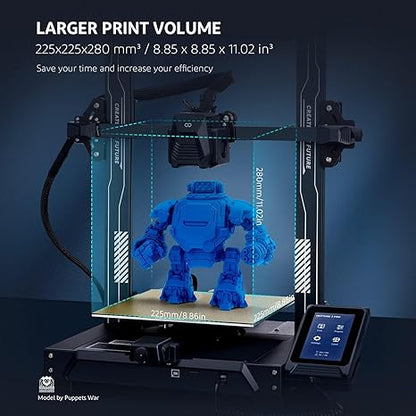 ELEGOO Neptune 3 Pro 3D Printer, Quick Assembly with Auto Leveling, Direct Drive Extruder, PEI Flexible Platform and Removable Touchscreen, 8.85x8.85x11 inch Printing Size