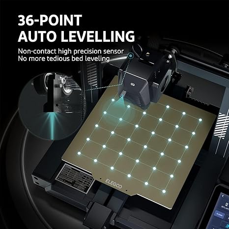 ELEGOO Neptune 3 Pro 3D Printer, Quick Assembly with Auto Leveling, Direct Drive Extruder, PEI Flexible Platform and Removable Touchscreen, 8.85x8.85x11 inch Printing Size