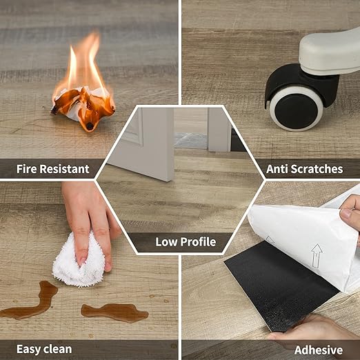 MULGREAT Peel and Stick Tile, 54 Sq.Ft 2mm Thicken Vinyl Plank Flooring, 36 Pieces 36"x6" Waterproof DIY Self Adhesive Floor Tiles for Bathroom Stairs