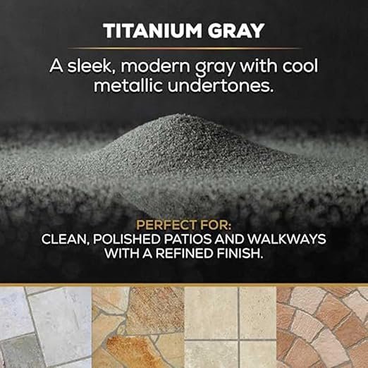 DOMINATOR Polymeric Sand for Pavers, Titanium Gray, 40 lbs - Revolutionary Ceramic Flex Technology for Stabilizing Paver Joint Widths 1/8” to 4” - Professional Grade Paver Sand for Patio Pavers