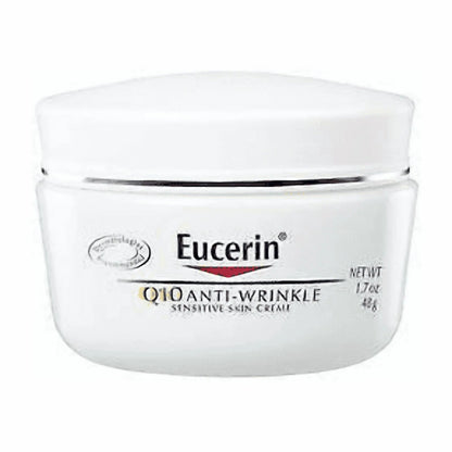 Eucerin Q10 Anti-Wrinkle Face Creme, Unscented, 1.7 oz (1 Pack)