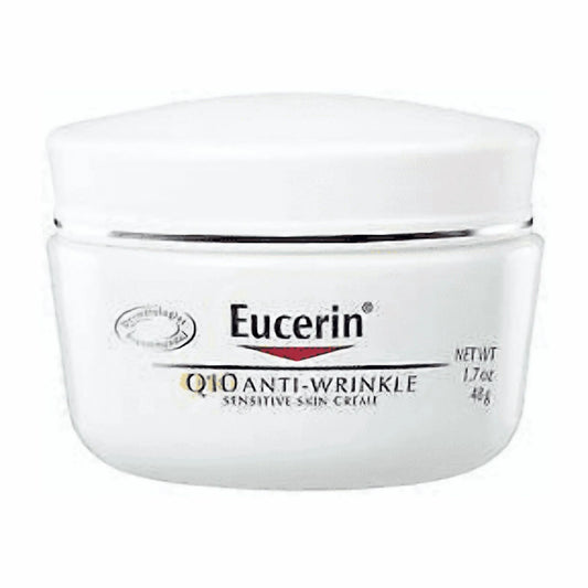 Eucerin Q10 Anti-Wrinkle Face Creme, Unscented, 1.7 oz (1 Pack)