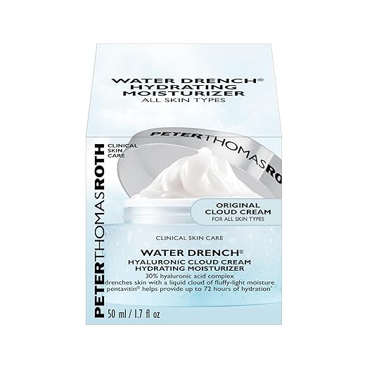 Peter Thomas Roth | Water DrenchÂ® Hyaluronic Cloud Cream | Hydrating Moisturizer for Face, Up to 72 Hours of Hydration for More Youthful-Looking Skin, Fragrance Free