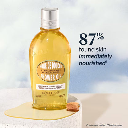 Almond Cleansing and Softening Shower Oil . 8.4oz
