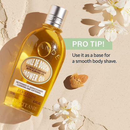 Almond Cleansing and Softening Shower Oil . 8.4oz