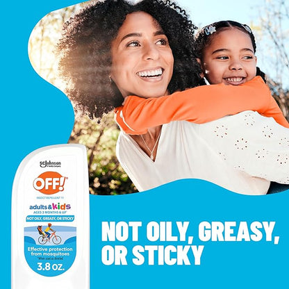 Off! Insect Repellent Lotion for Adults & Kids, Fragrance-Free Picaridin Bug Repellent for Everyday DEET-Free Protection from Mosquitoes and Ticks, 3.8 oz