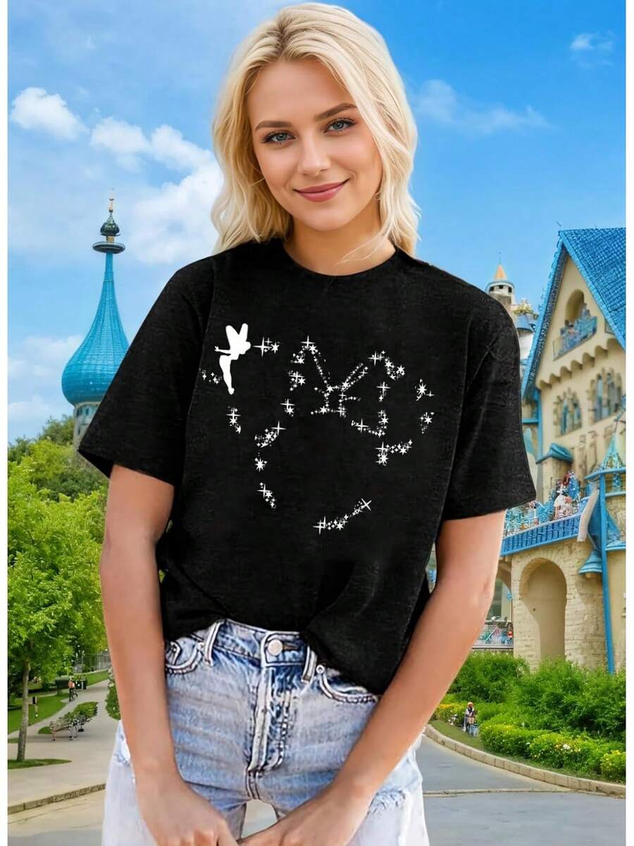 Women Magical Shirts Cute Graphic Tshirts Funny Vacation Holiday Short Sleeve Casual Tee Top