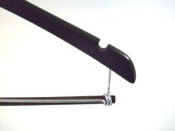 Only Hangers Walnut Finish Hanger with Locking Bar (Set of 8)