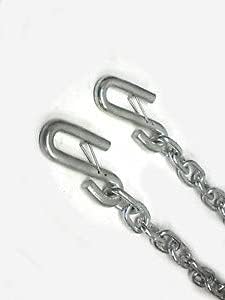 (New) 14" Trailer Safety Chains Camper RV 5000 Rated with Latching S Hooks  Check All Models in The Description