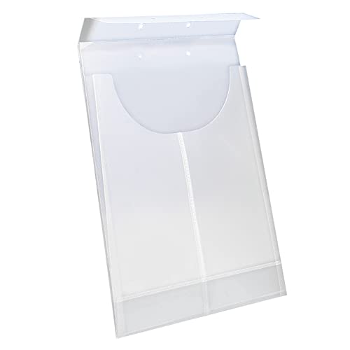 Smead Poly File Retention Jacket, 34" Expansion, LetterLegal, Clear, 24 per Box (68191)