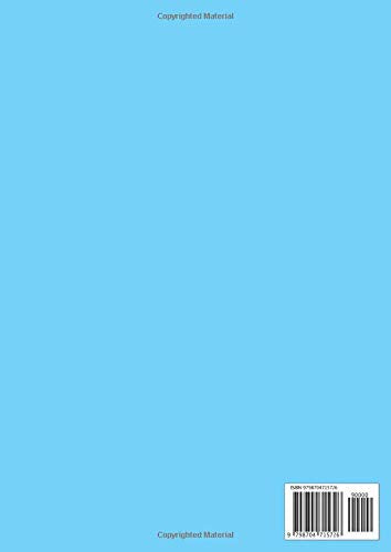 A4 Exercise Book 10mm Ruled with Margin: Simple Lined Paper Notebook for School / Study | Blue Cover
