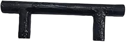 Adonai Hardware 3 Inch Centers Tahan Antique Cast Iron T Bar Cabinet PullHandle (Supplied as 2 Pieces per Pack) - Matte Black Powder Coated