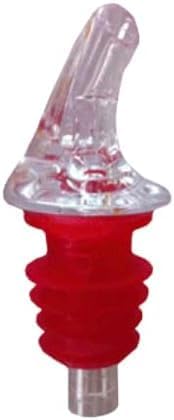 1 Dozen Medium Red Free-Pour Spouts  Fits 750ml, 1L,  1.75L Bottles, Perfect for Patron  Liquors with Wide Bottle Necks