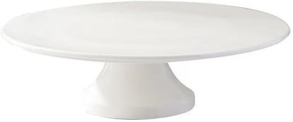 Porcelain Cake Stand for Wedding Chip-Resistant Pedestal Dessert Display with Dome Easy to Clean (10 Inch)