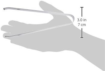 Tablecraft Stainless Steel Ice Tongs, 6.75", Metallic