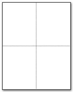 NextDayLabels - W-2 Paper Forms 4-Up Version (Box of 1000 Sheets)
