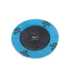 kimllier 25 Pack 2 Inch Quick Change Green Zirconia Sanding Discs 36 Grit Fit for Surface Finish Grind Polish Burr Rust Paint Removal Use with Die Grinder