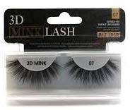 MIZ LASH 3D Mink Eyelashes Real Fur Strip False Lashes Reusable Dramatic Fluffy Natural Handmade Lash #07 Faux Eyelash Extensions 1 Pair Pack