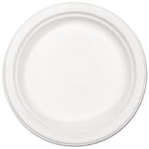 Chinet Classic Paper Plates, 8 3/4 inch dia, White, 125/Pack