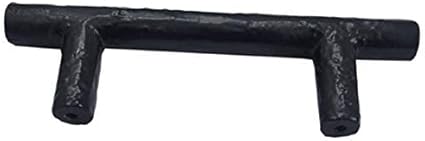Adonai Hardware 3 Inch Centers Tahan Antique Cast Iron T Bar Cabinet PullHandle (Supplied as 2 Pieces per Pack) - Matte Black Powder Coated