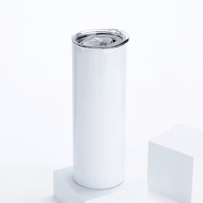 FEDAEE Sublimation Tumbler 20 oz 1 Piece Modern Stainless Steel Insulated Straight Tumbler with Lid, Individual Box