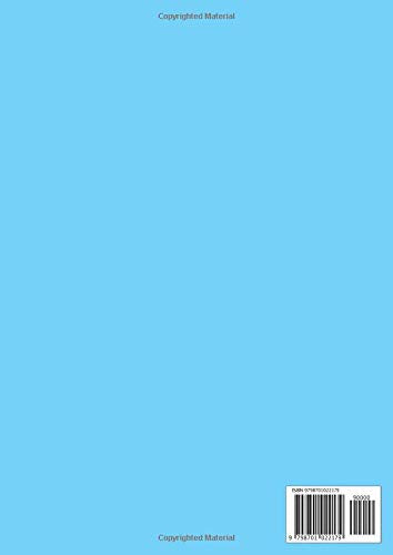 A4 Exercise Book Half Plain Half Ruled 15mm: Top Plain and Bottom Lined Notebook for School  Study  100 Pages  Blue Cover