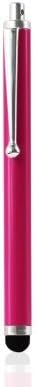 Reiko Universal Hanging Stylus Pen with Clip Design for Touchscreen Electronic Device All Carrier - Retail Packaging - Hot Pink