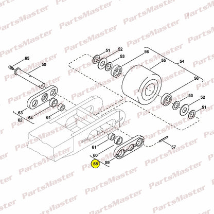PIVOT PLATE ASM SLOTTED (125205)