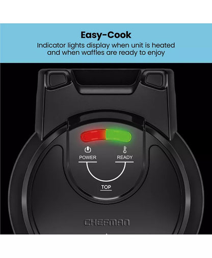 5" Stuffed Belgian Waffle Maker w/ Non-Stick Surface