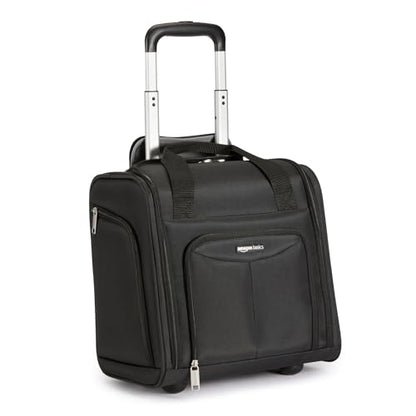 Basics Underseat Carry-On Luggage with Wheels and Handle, 14 Rolling Travel Bag