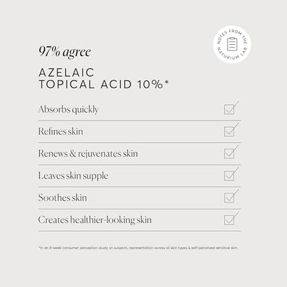 Naturium Azelaic Topical Acid 10%, Face & Skin Care Beauty Treatment with Niacinamide & Vitamin C, 1 oz