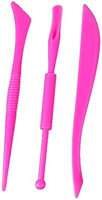 COMIART Set of 3 Double Heads Light Clay Tools Clay Sculpture Tool Creative Mud Shape Tools (1)